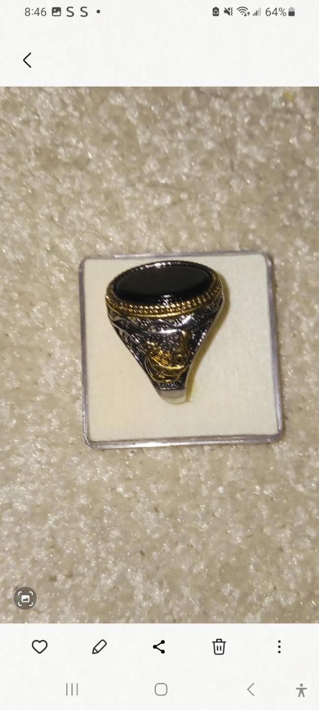 Men's Onyx Ring Size 20 - photo 3