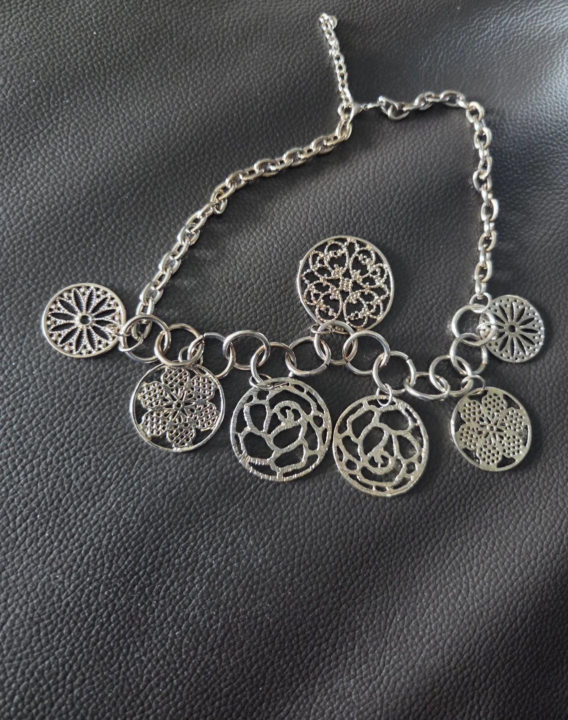 ⚽️Silver-tone Charm Necklace