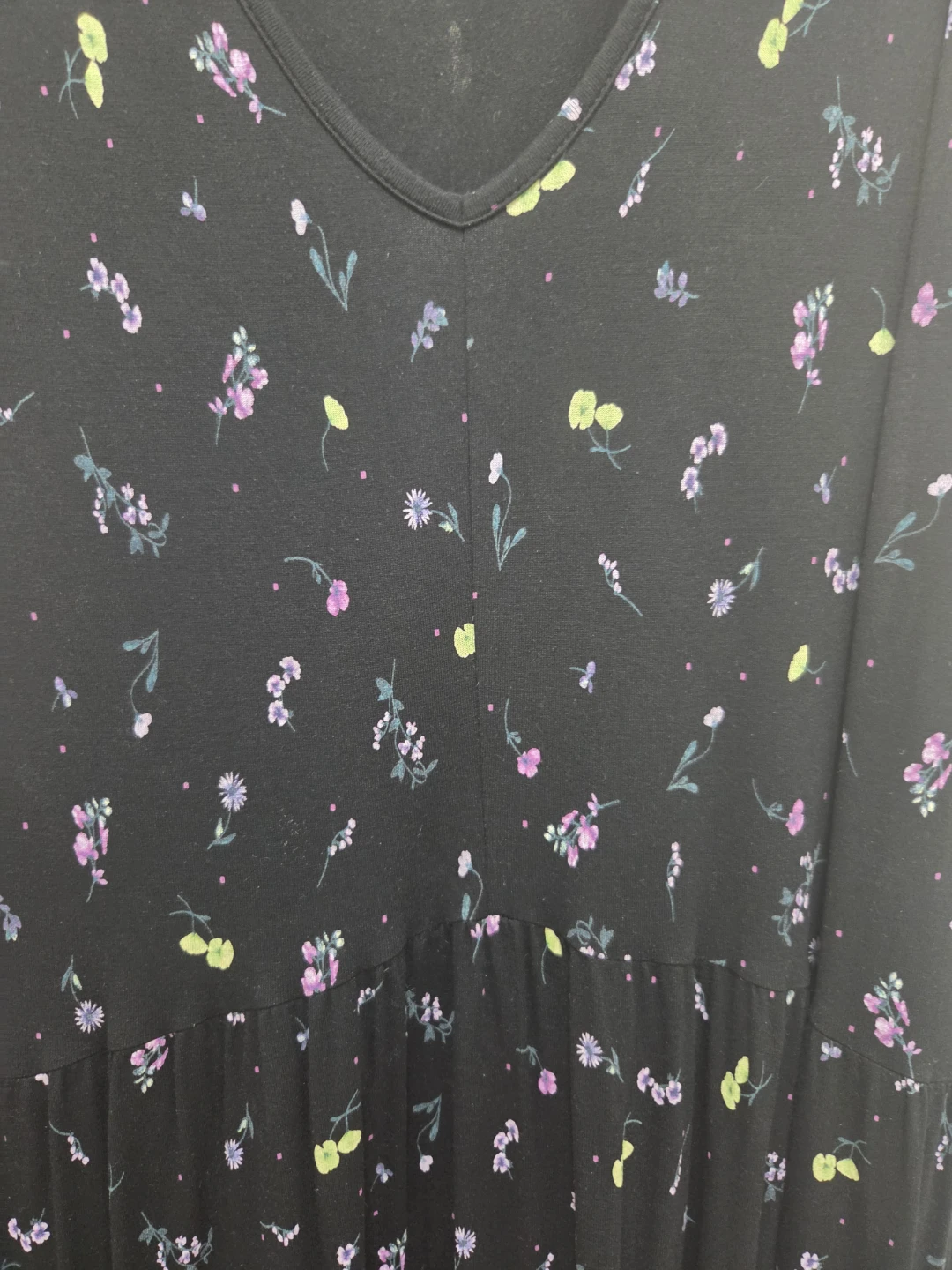 Penningtons Black Floral Print Midi Dress