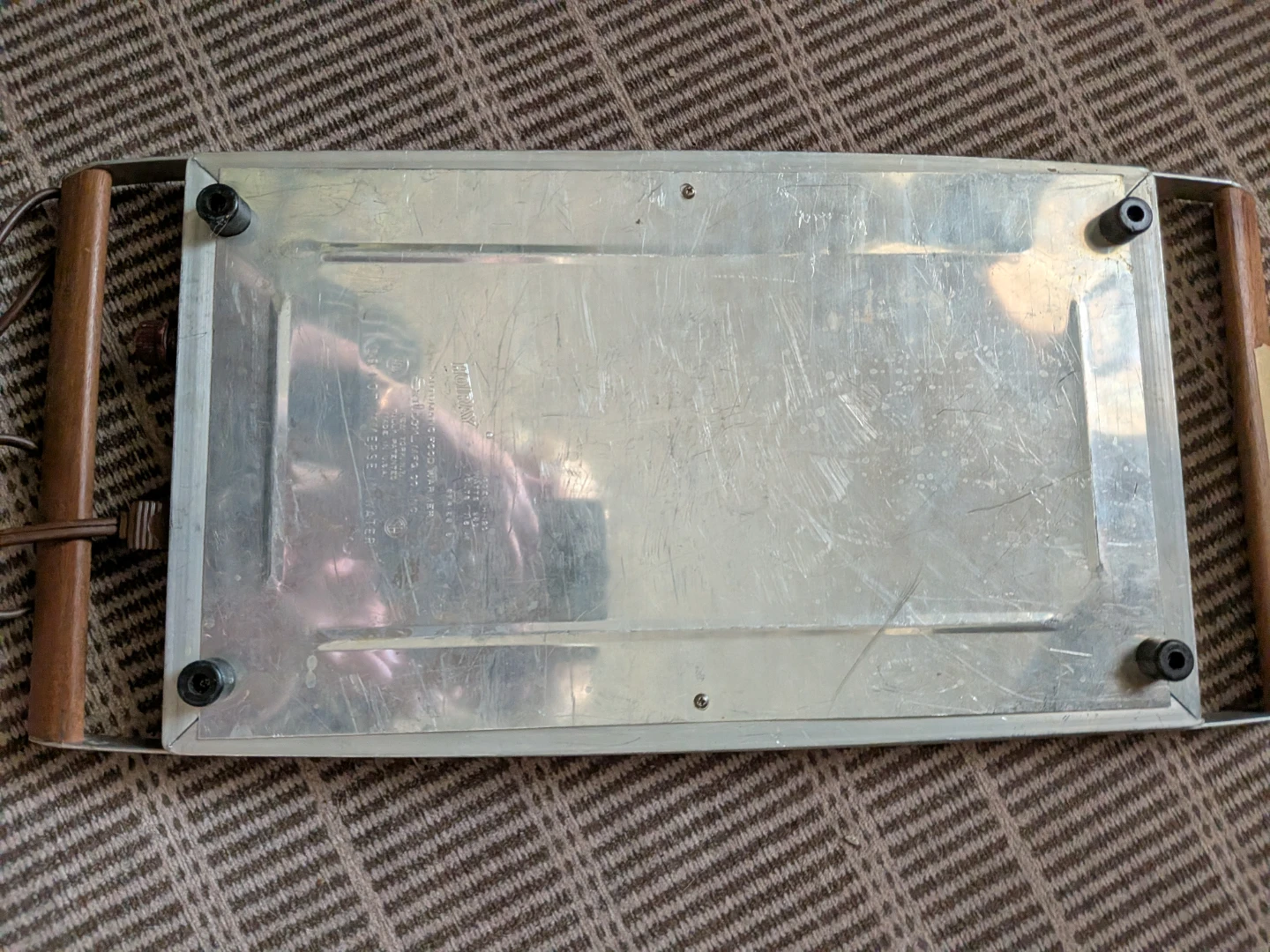 Salton Electric Warming Tray with Wood Handles - photo 2