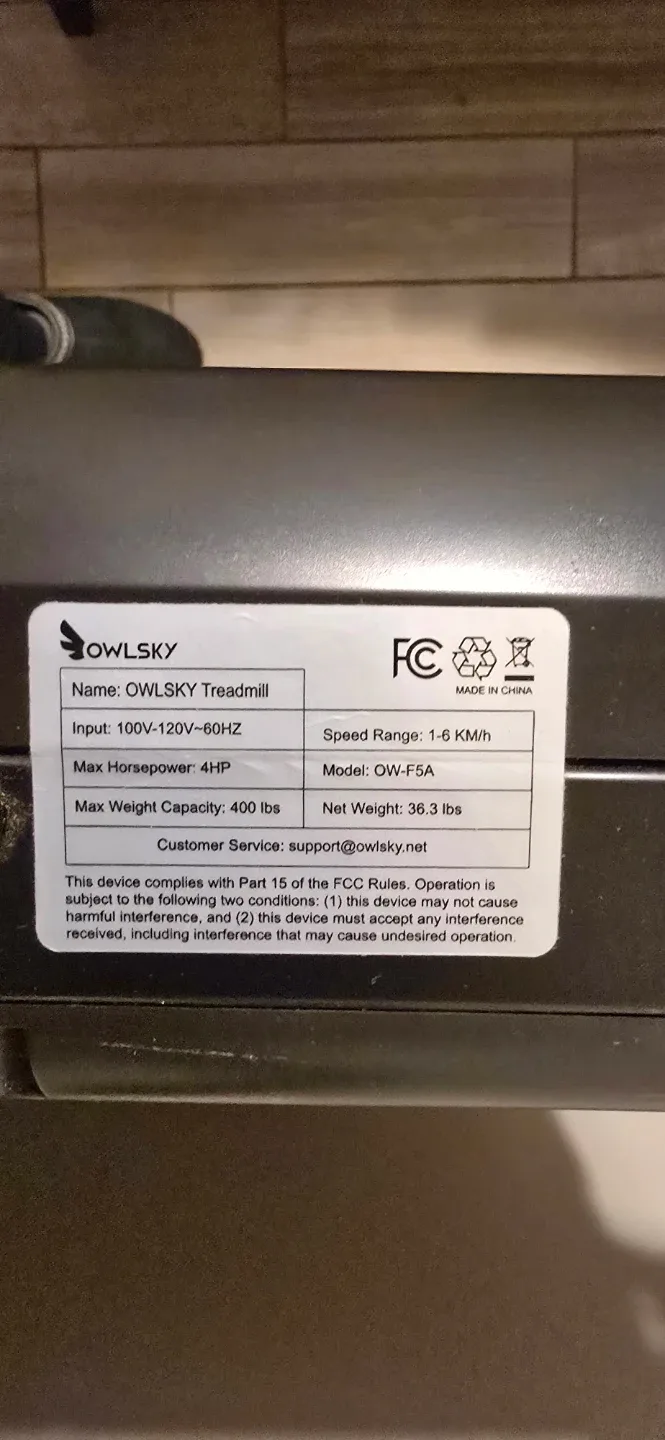 OWLSKY Treadmill OW-F5A - photo 3