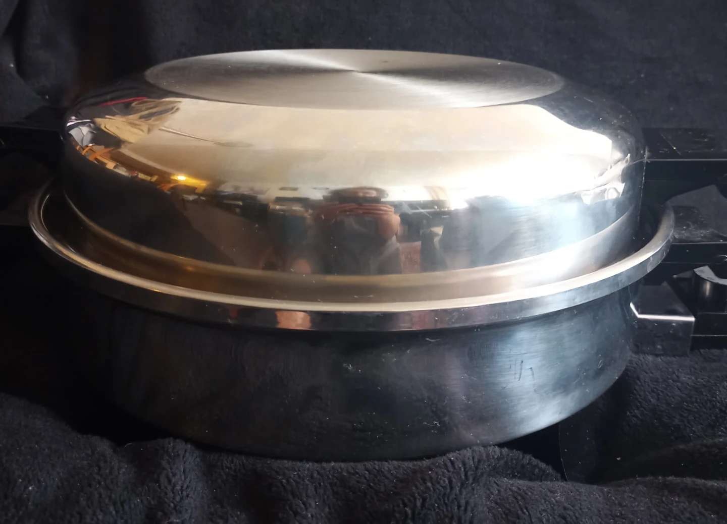 Stainless Steel Oil Core Electric Skillet