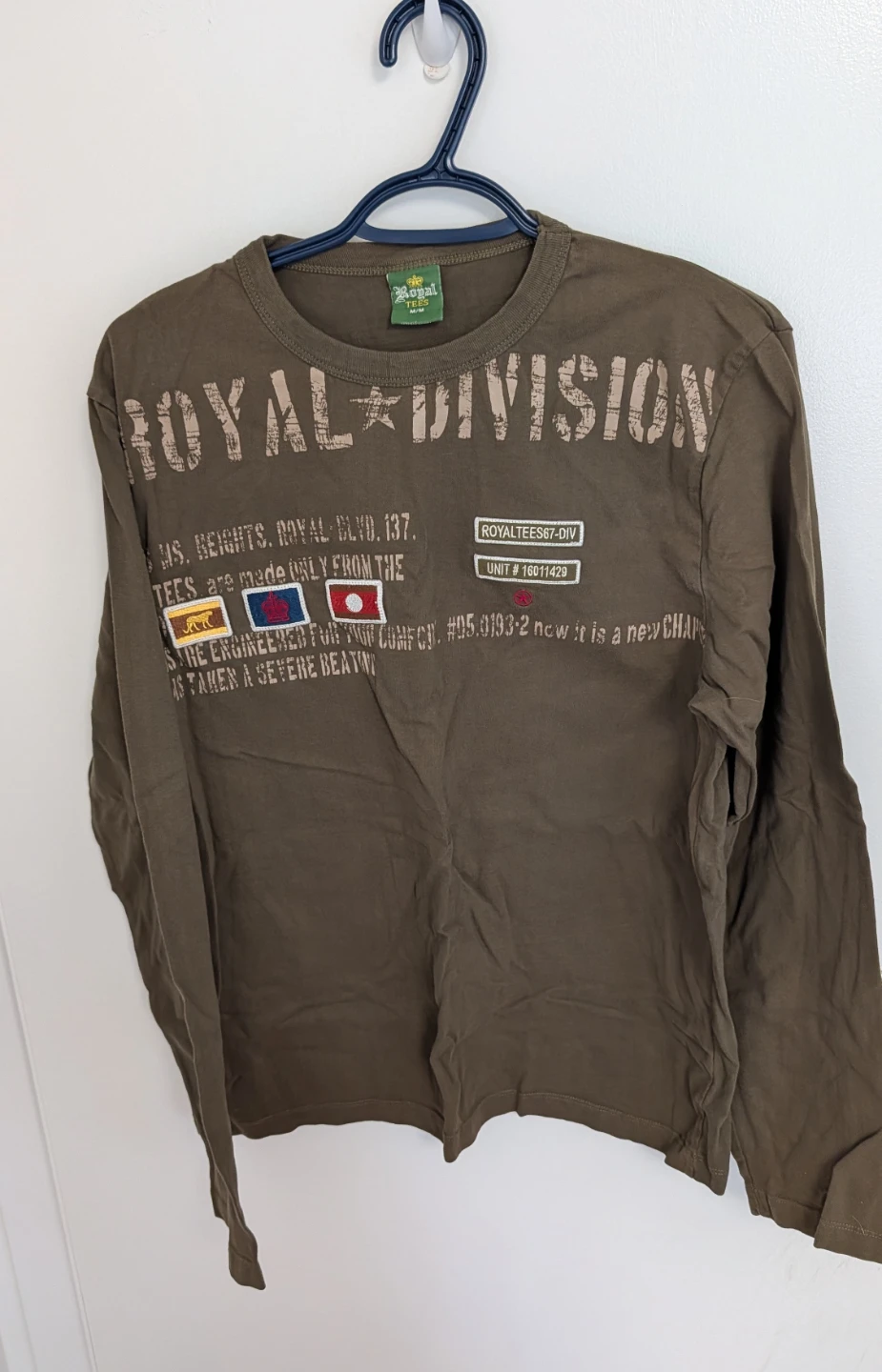 Royal Tees Long Sleeve Shirt - Men's Size Medium