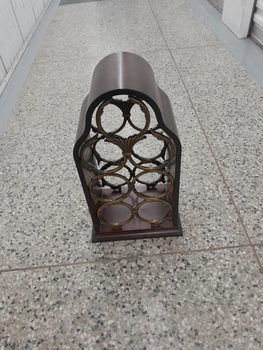 Dark Wood Wine Rack - photo 3