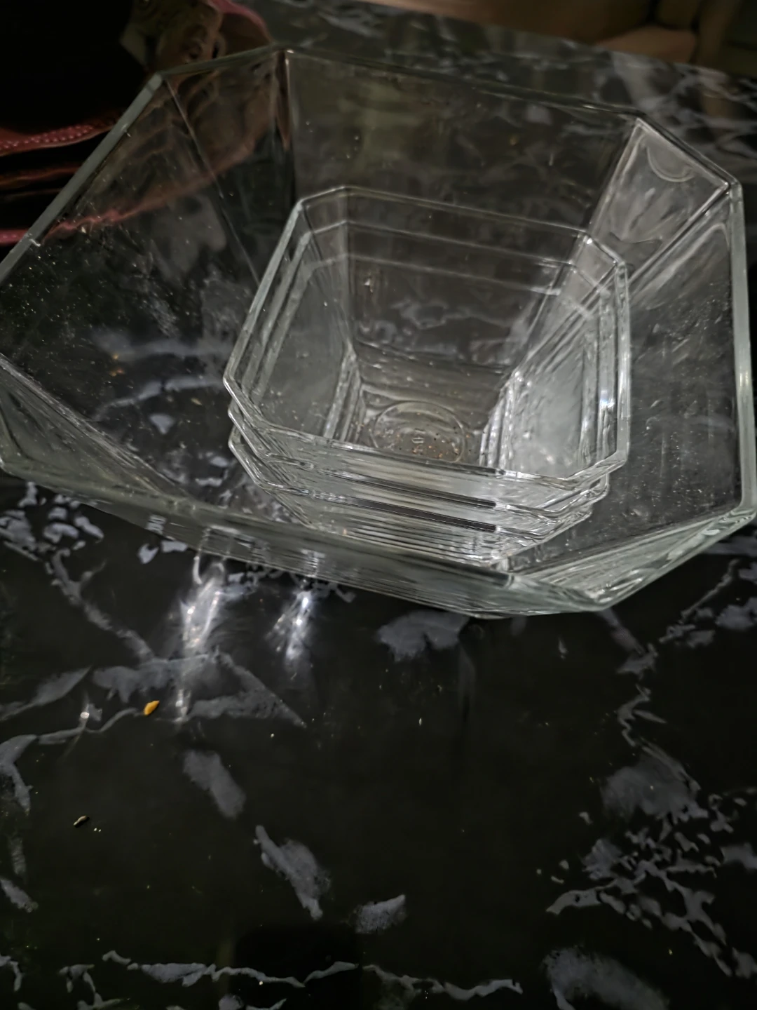 Glass Serving Bowls Set
