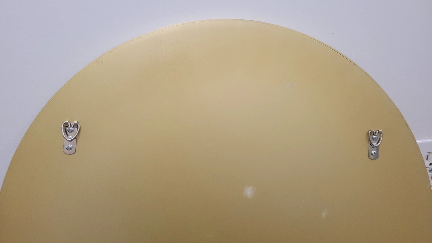 Gold Metal Round Mirror 26inch - photo 2