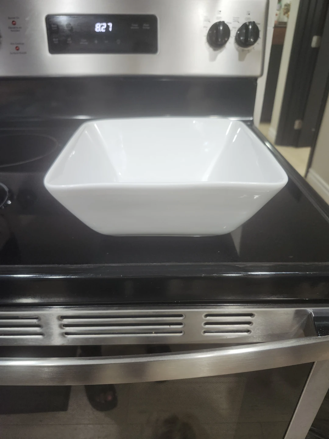 White Square Serving Bowl