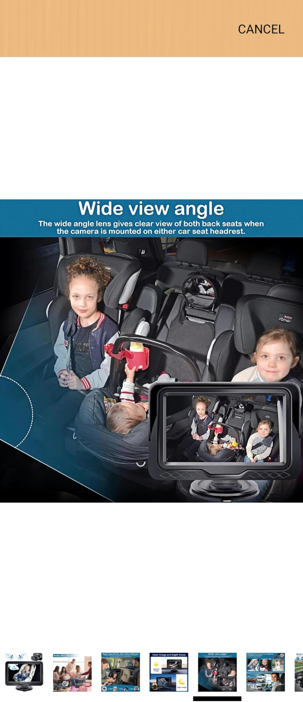 HD 1080P Baby Car Camera Monitor - photo 5