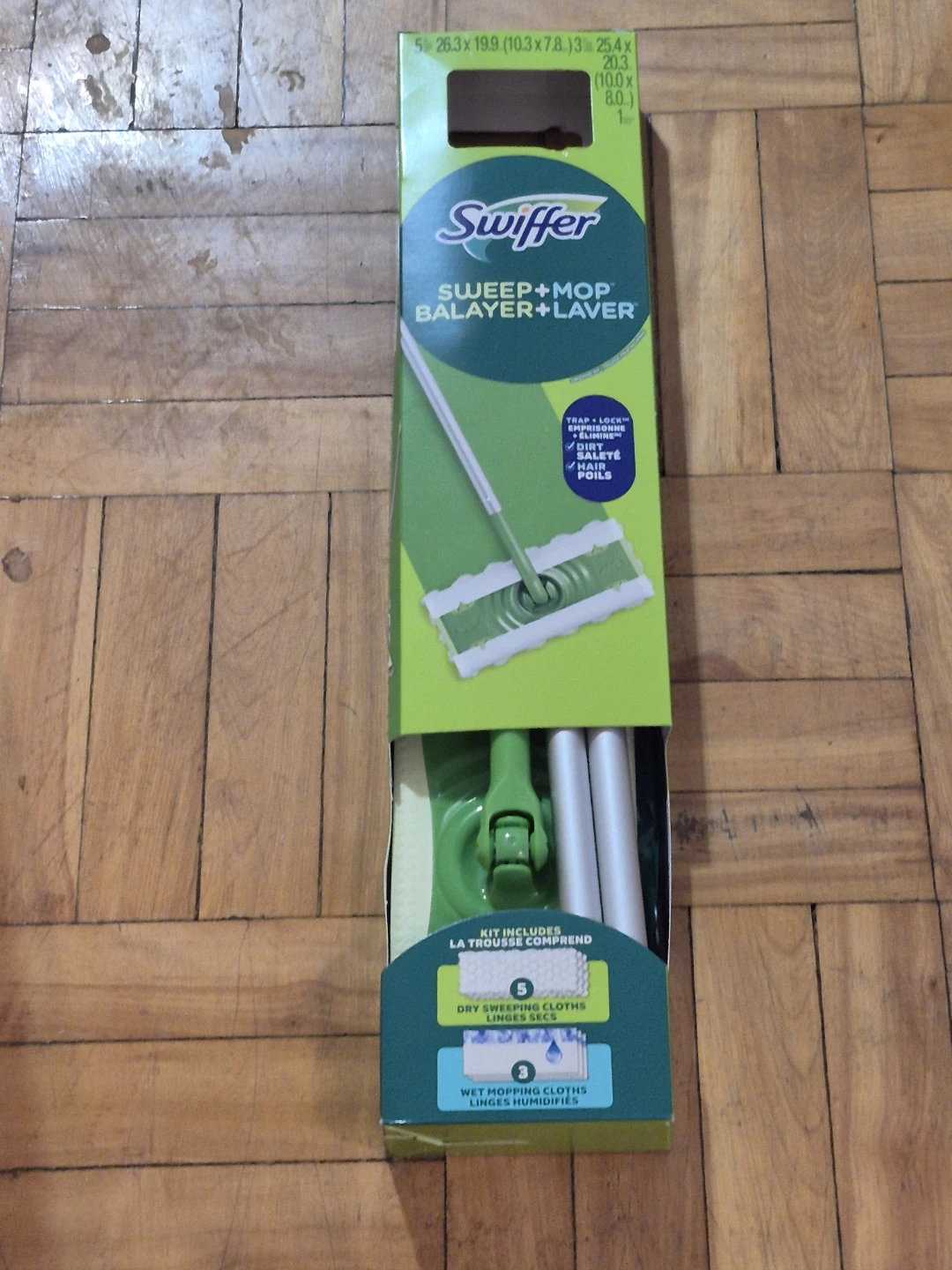 BNIB)Swiffer Sweep+Mop Starter Kit