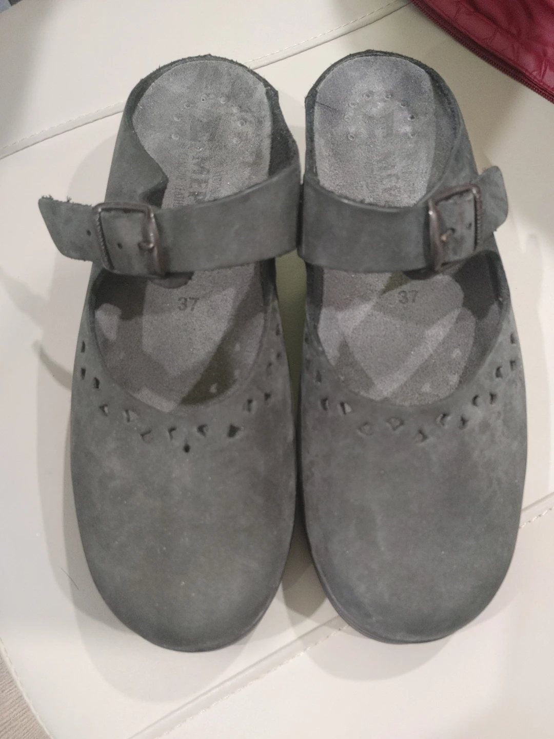 ⚽BLACK SUEDE NEW MEPHISTO LADIES EUROPEAN SIZE 37 U.S.7