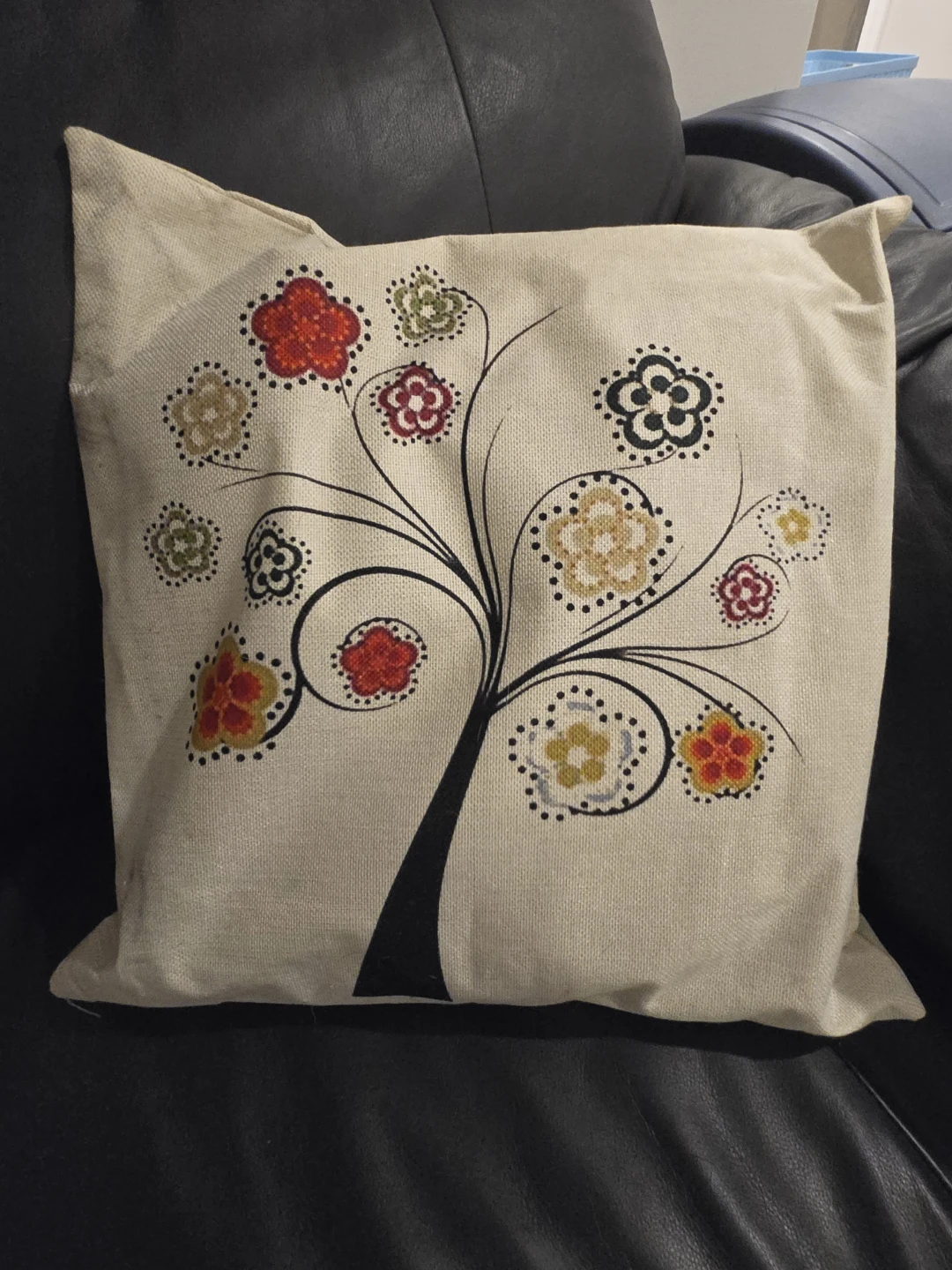 Decorative Throw Pillow Covers with Tree Design - photo 3