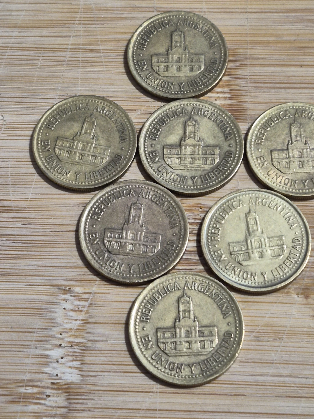 7 x República Argentina Coins