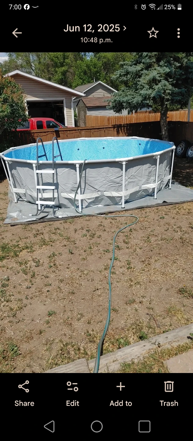 Above Ground Swimming Pool with Ladder