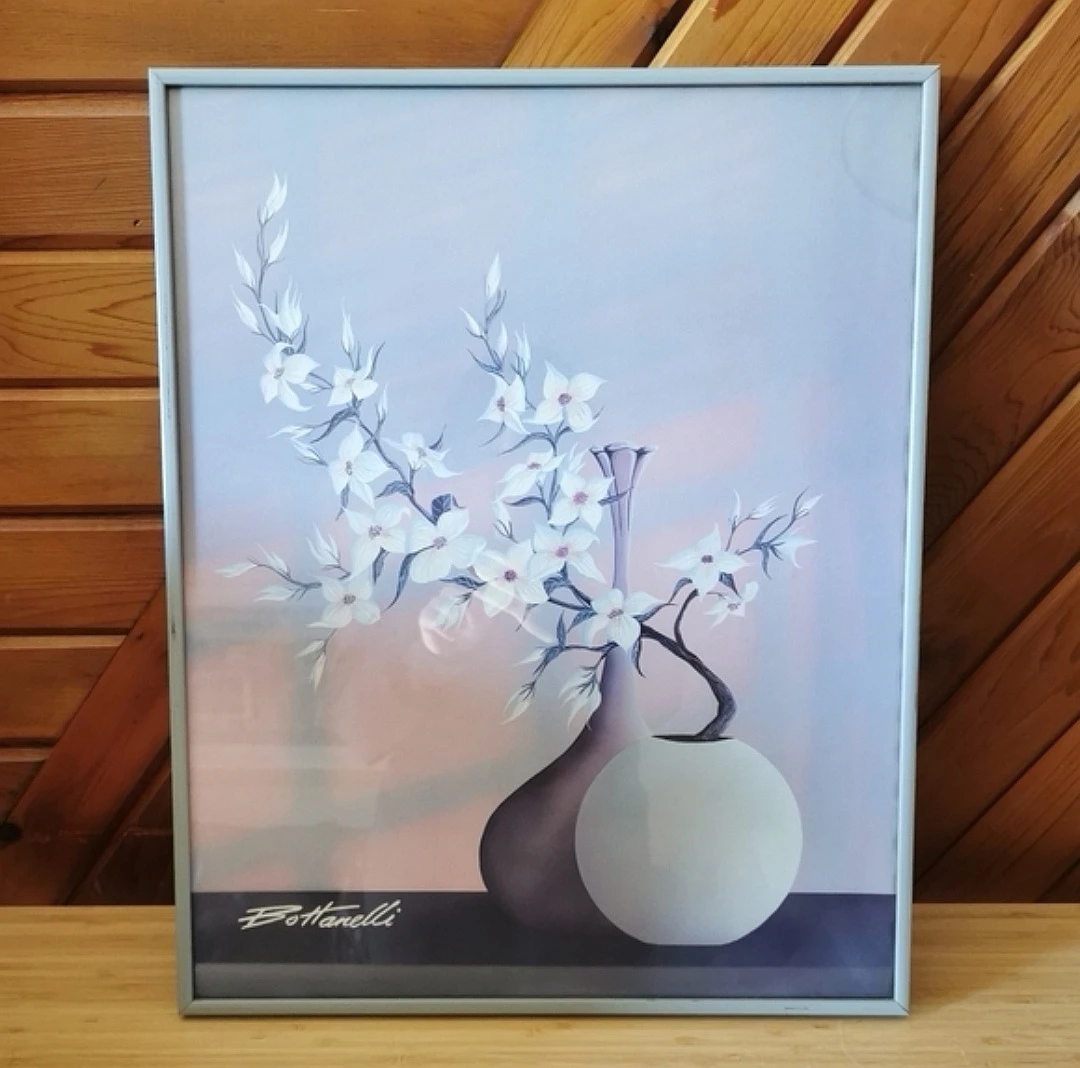 Vintage Bottanelli Floral Still Life Framed Art