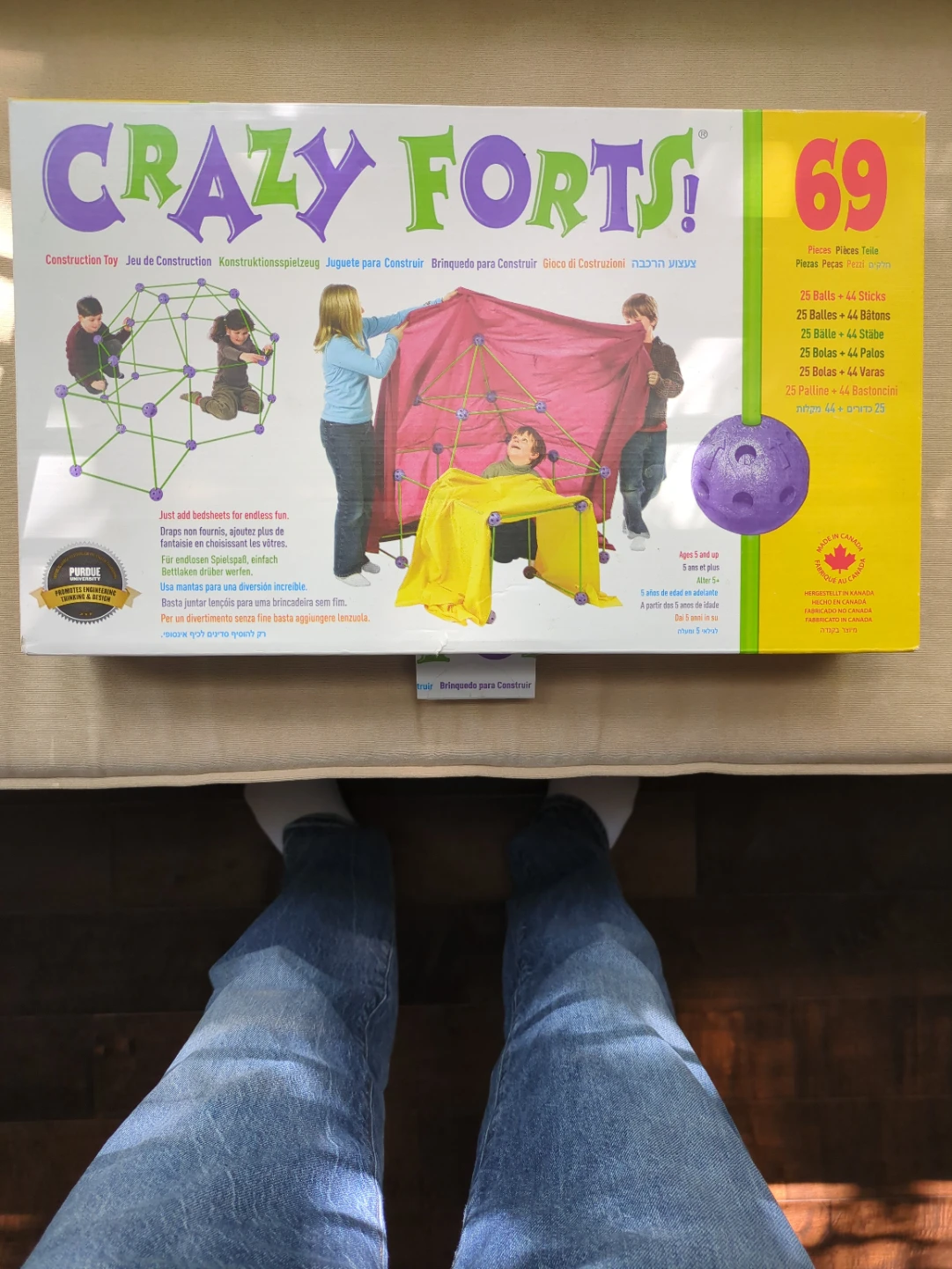 Crazy Forts! 69 Piece Building Toy Set