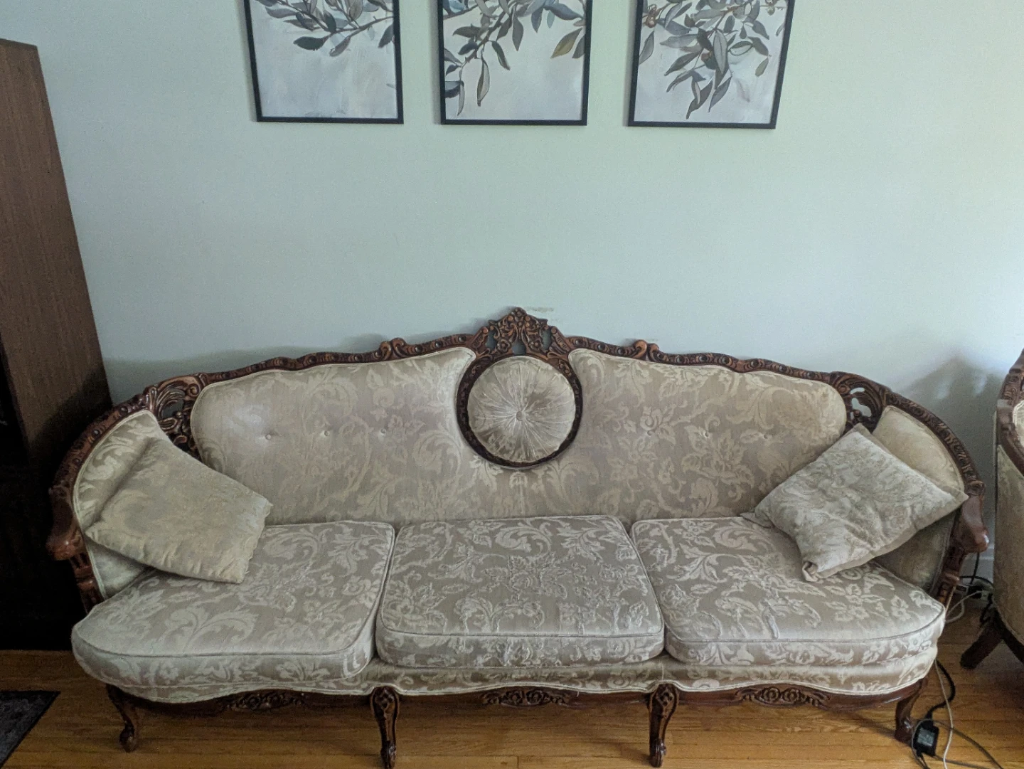 Vintage Sofa and Armchair Set