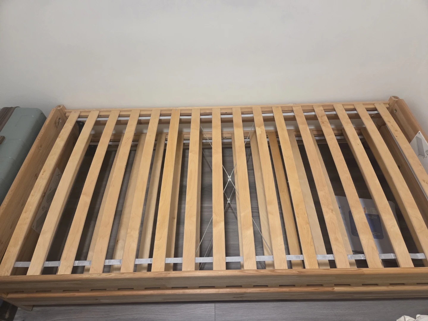 Wooden Slat Bed Frame from ikea double and stackable
