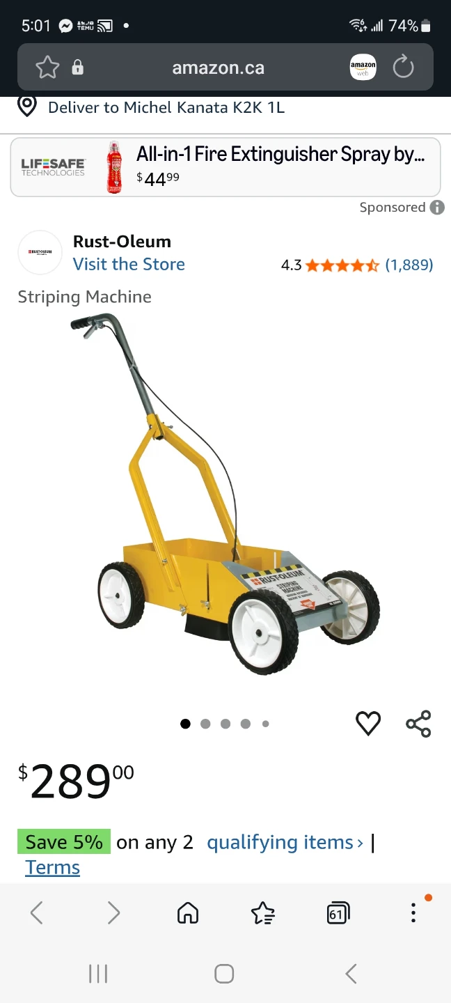 Rust-Oleum Striping Line Painting Machine - photo 4