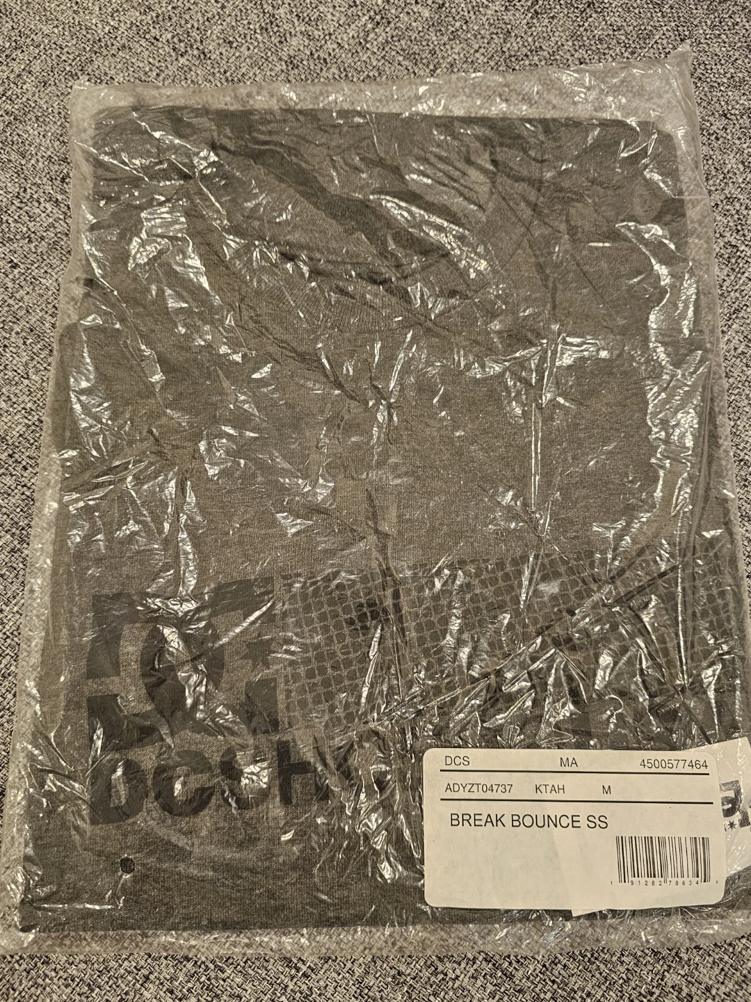 DC Shoes Break Bounce Short Sleeve T-Shirt - Grey - Medium - photo 2