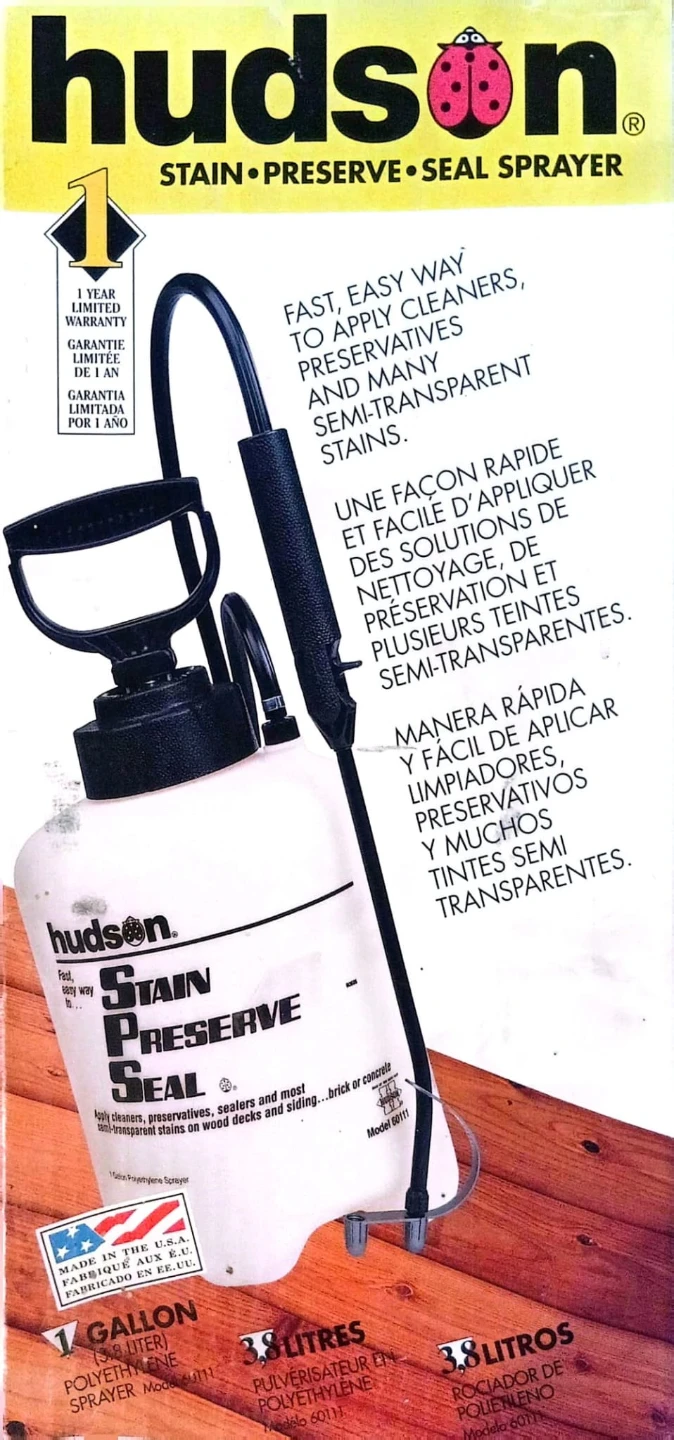 Hudson Stain Preserve Seal Sprayer - 1 Gallon Polyethylene - photo 4