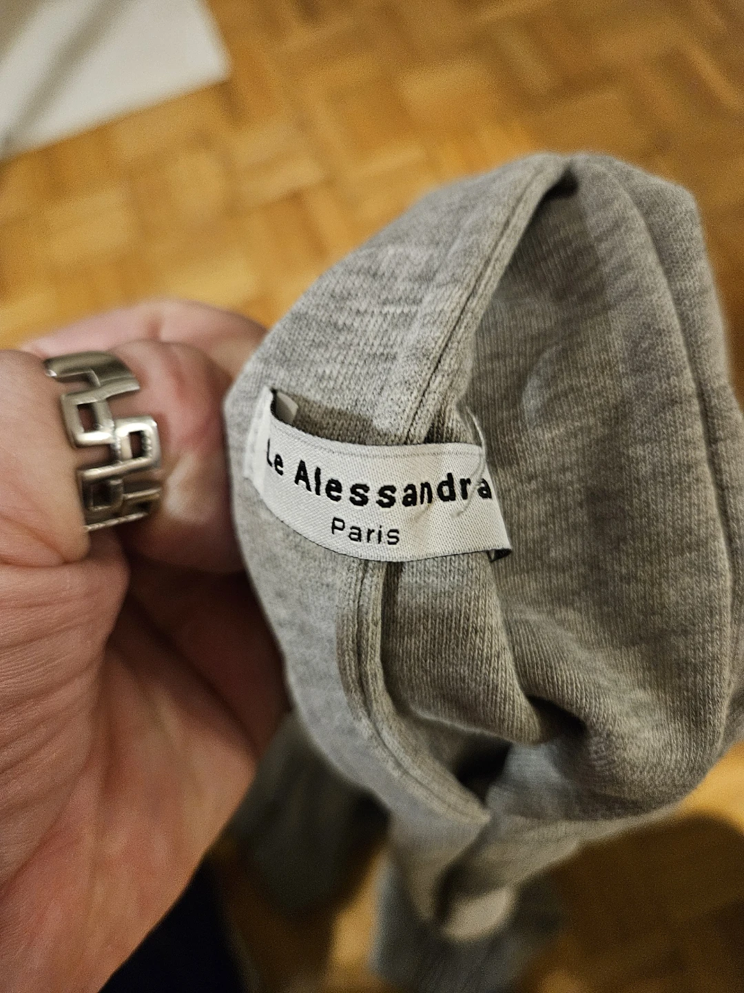 Le Alessandra Paris Grey Sweatpants Size Medium - photo 2