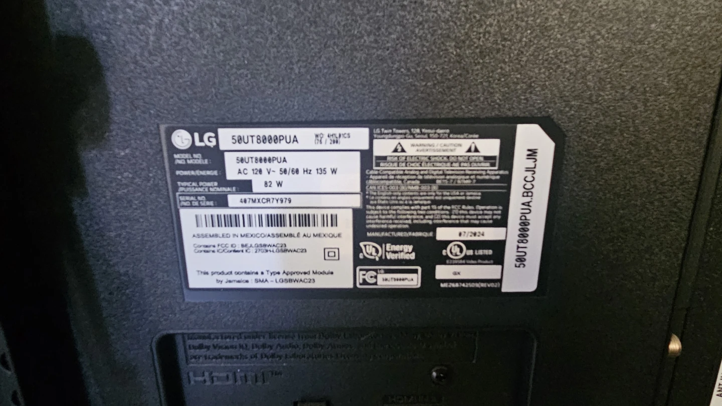 LG 50 Inch Smart TV - photo 4