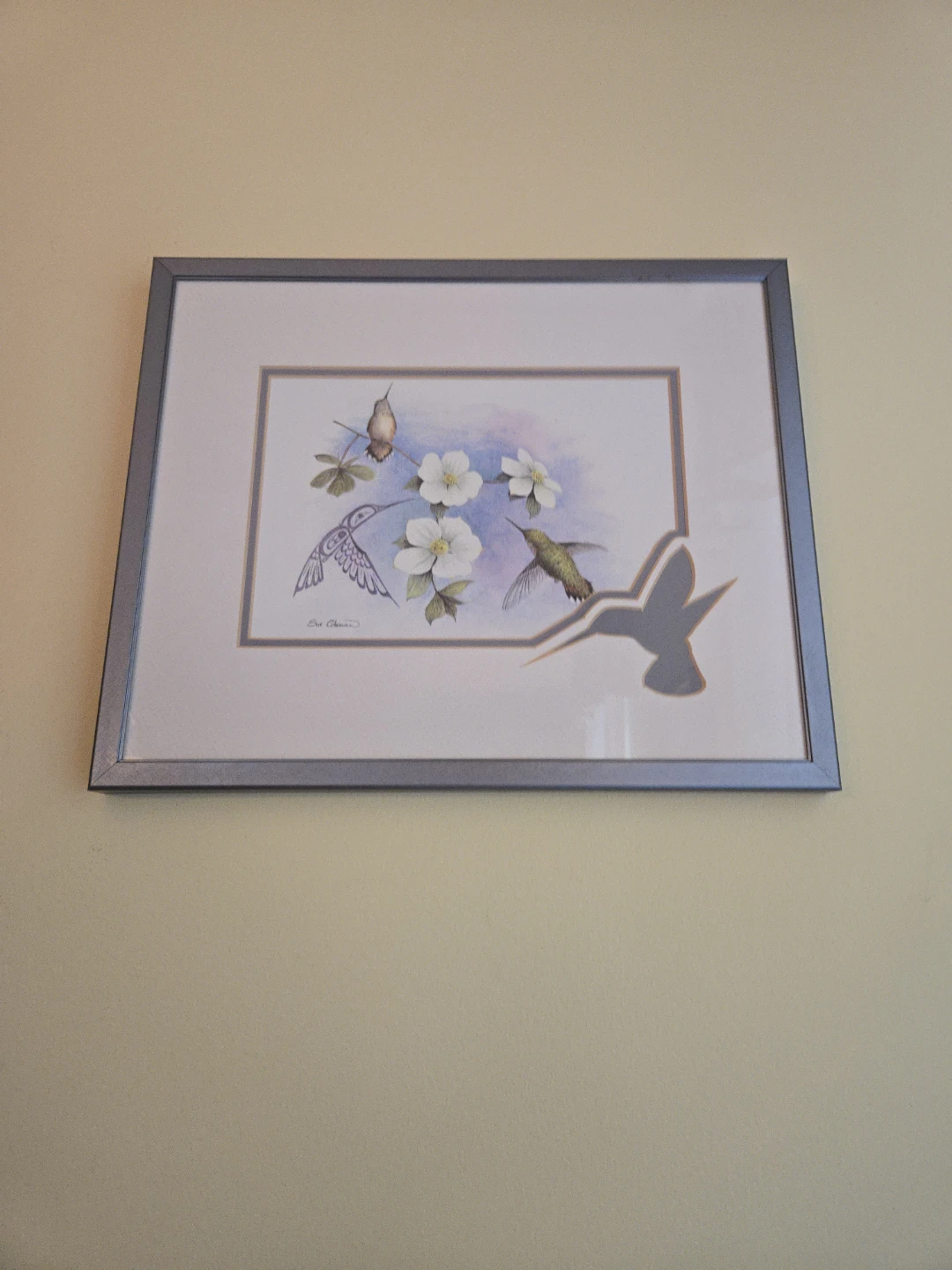 Framed Hummingbird Art Print