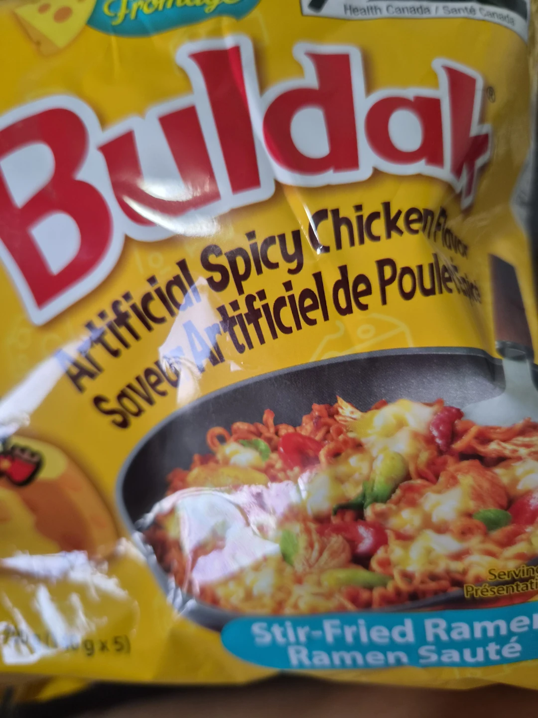 4 packs of Buldak ramen