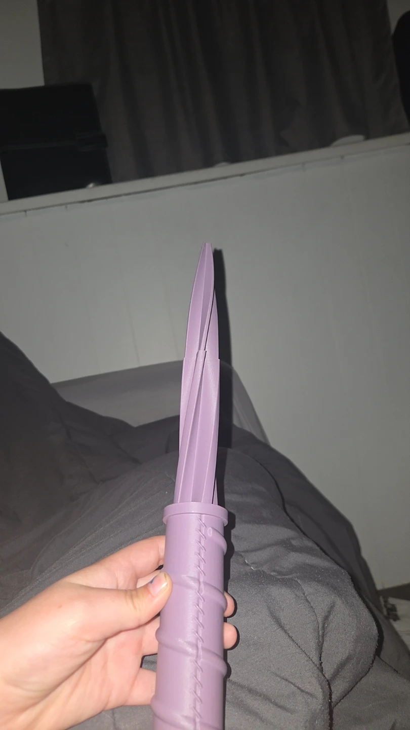Purple Spiral Dagger Prop