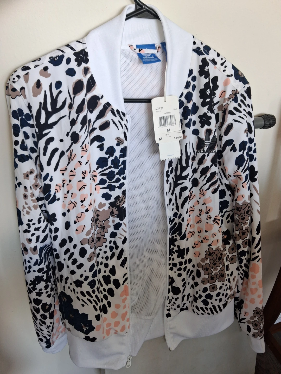 Adidas Women’s Floral Animal Print Full Zip Track Jacket