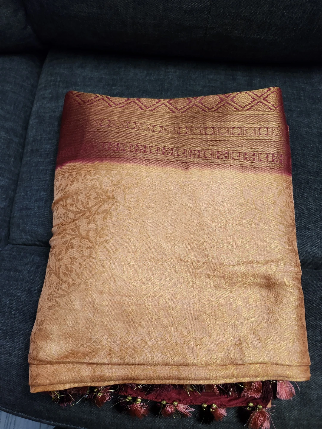 Designer Silk Saree with Embellished Blouse