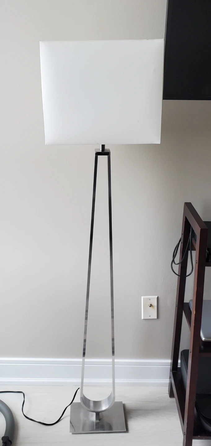 Modern Floor Lamp with White Shade