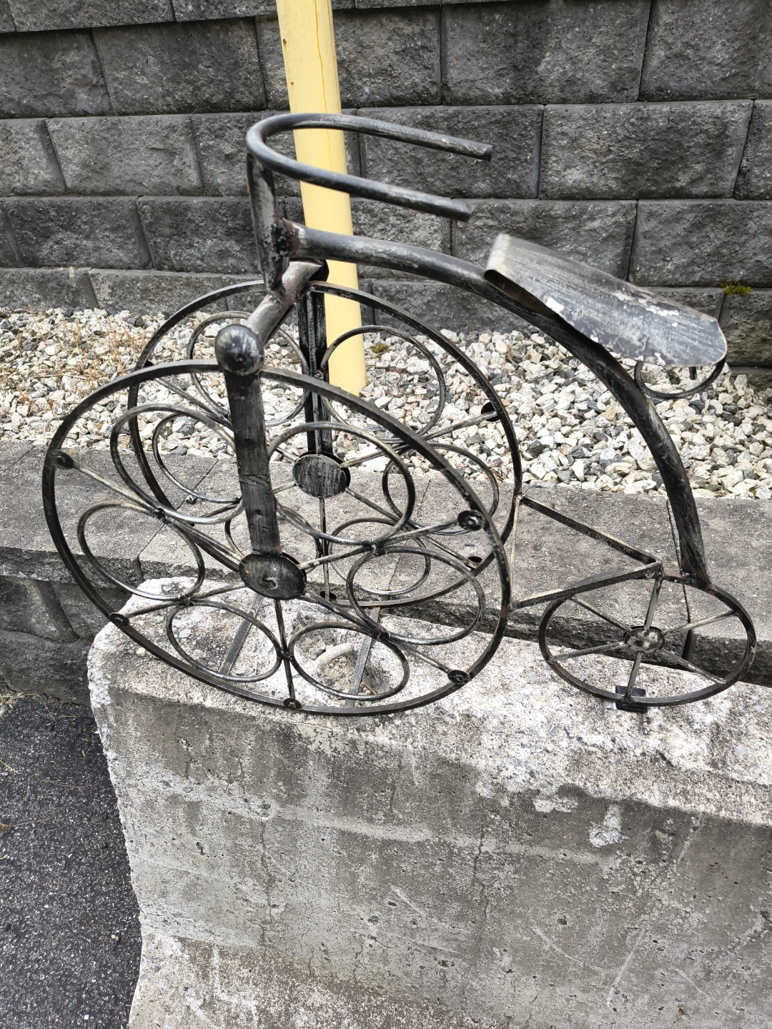 Bicycle 6 bottle wine holder vintage steel