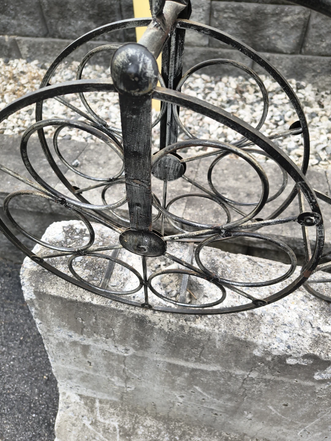 Bicycle 6 bottle wine holder vintage steel - photo 2