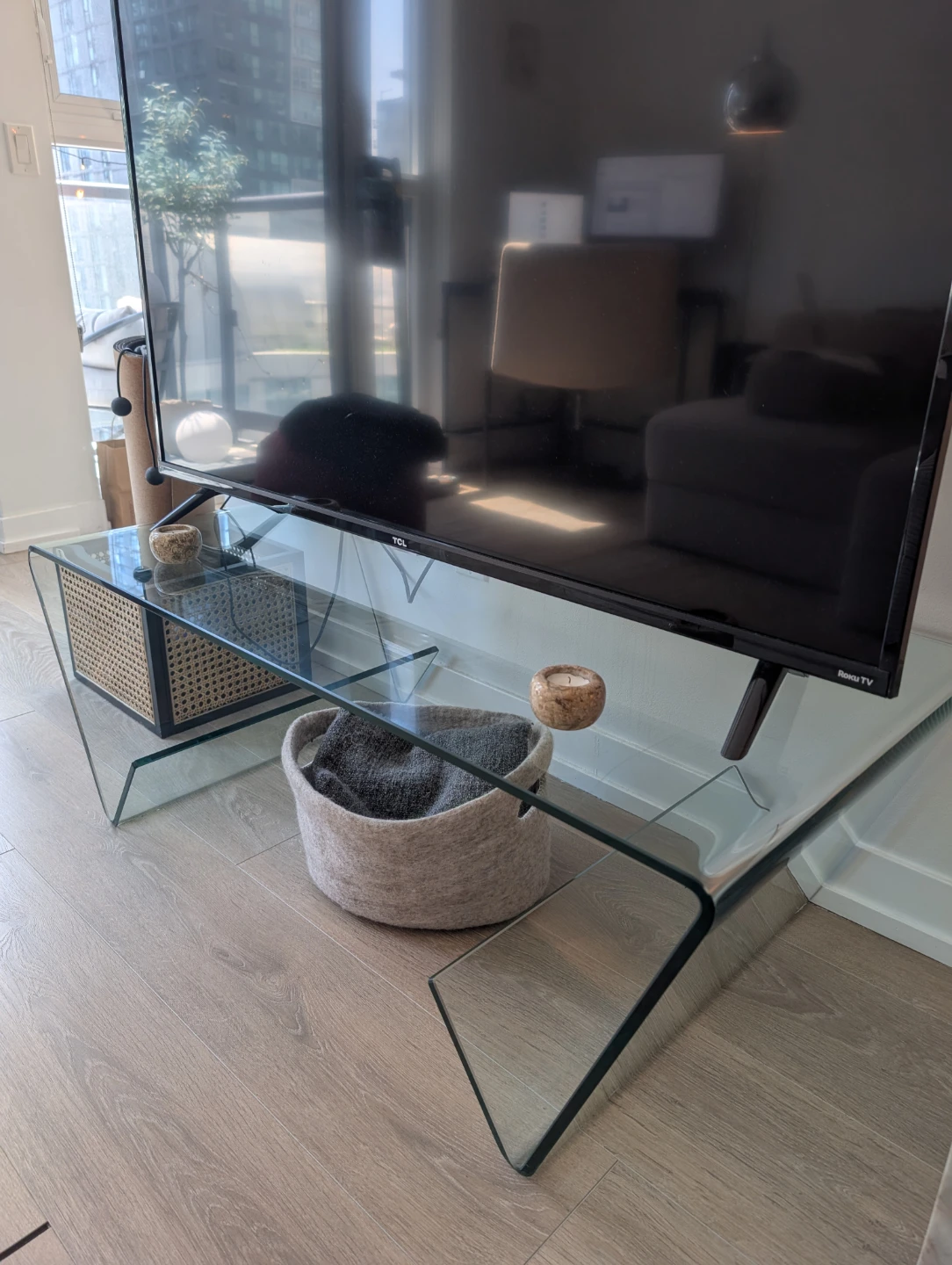 Vintage MCM glass coffee table - photo 2