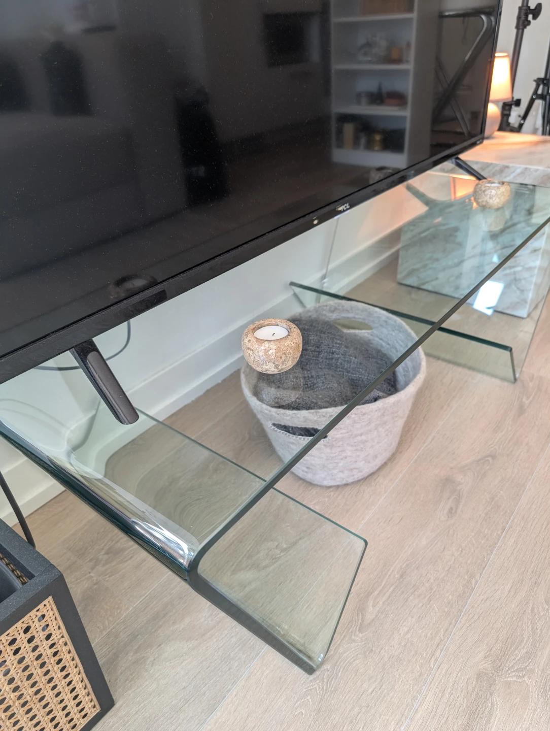 Vintage MCM glass coffee table - photo 3