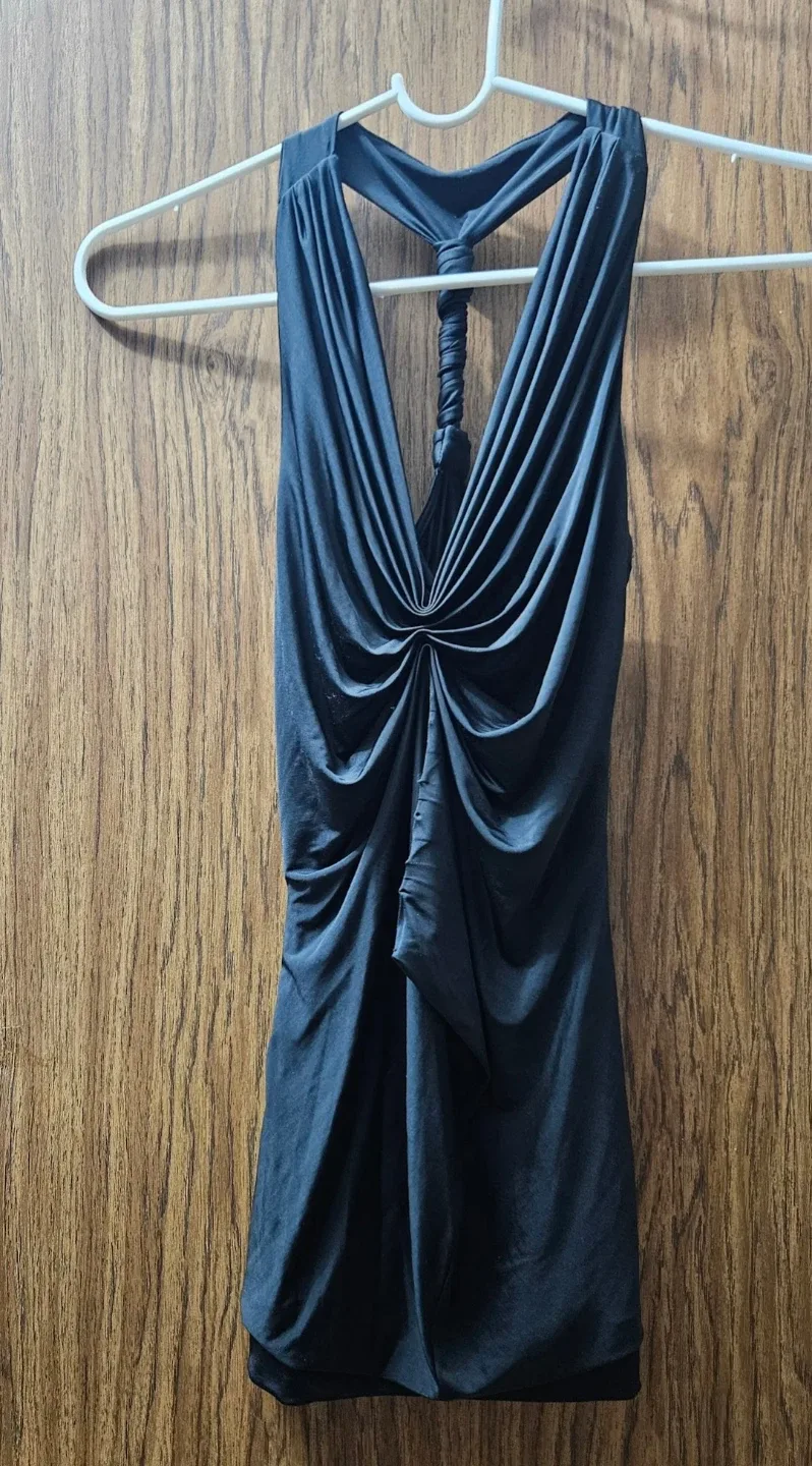 MiaMIA Black Ruched Tank Top