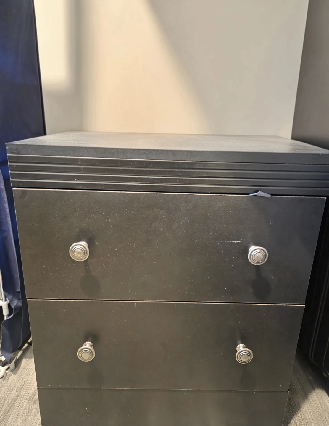Black 2-Drawer Dresser