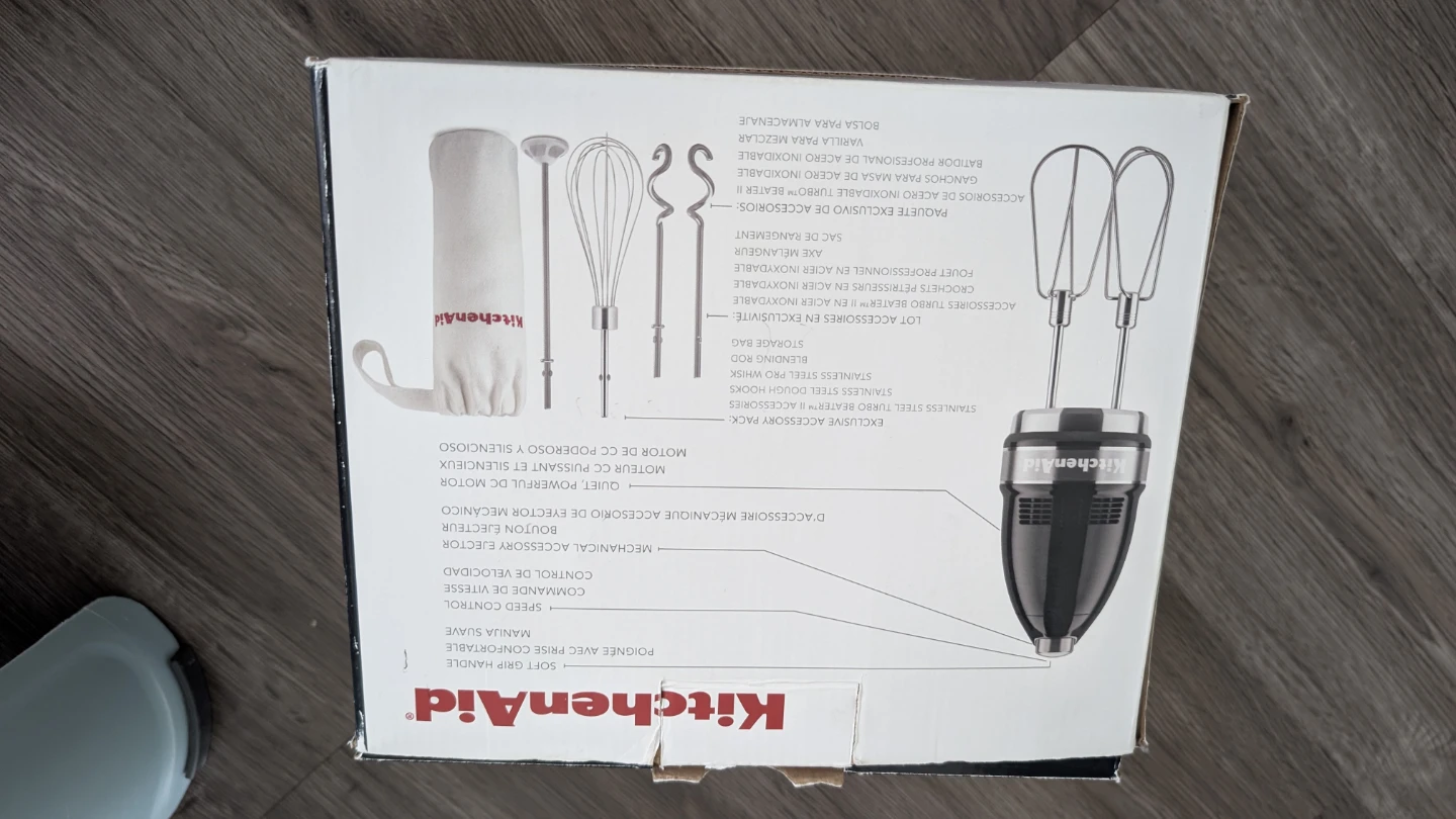 KitchenAid 9 Speed Hand Mixer with Accessories - photo 3
