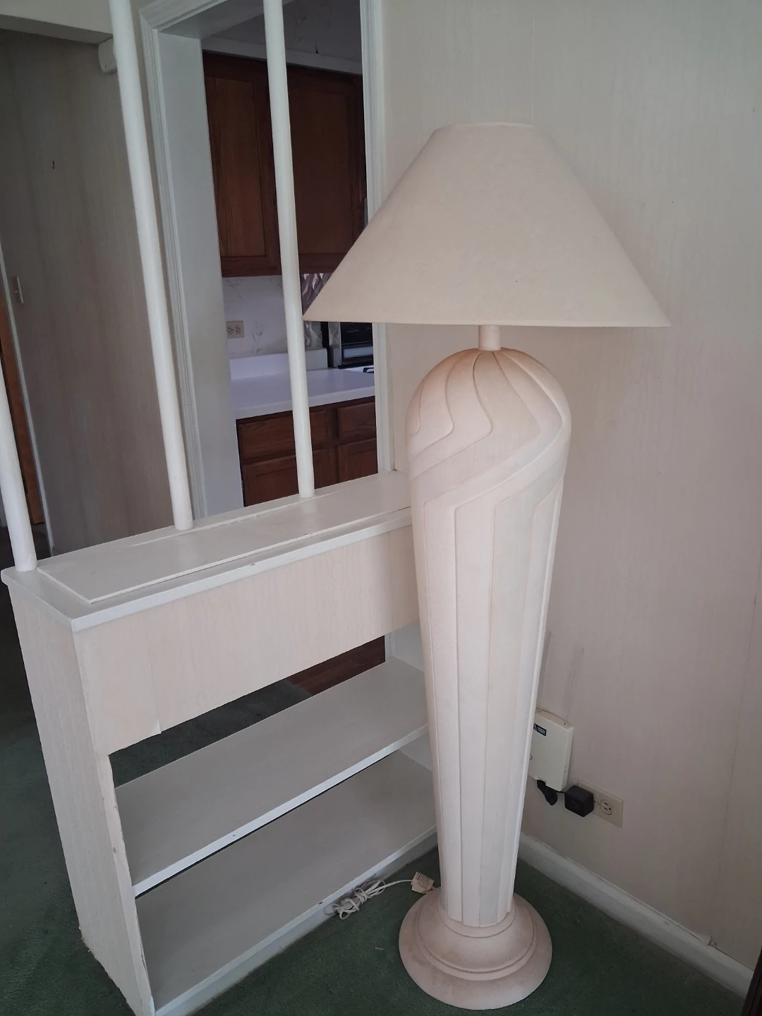 Vintage Cream Floor Lamp