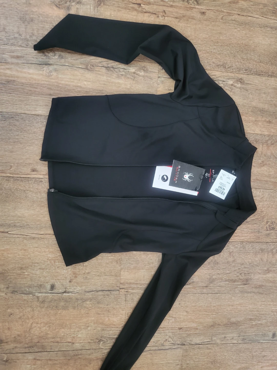 Spyder Black Zip-Up Jacket