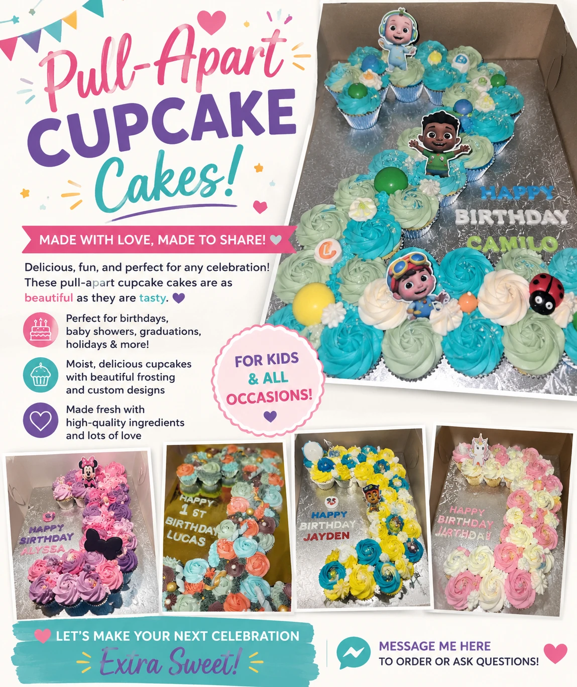 Custom Cakes, Cupcakes & Pull Apart Cakes ✨️🧁🩷 - photo 3