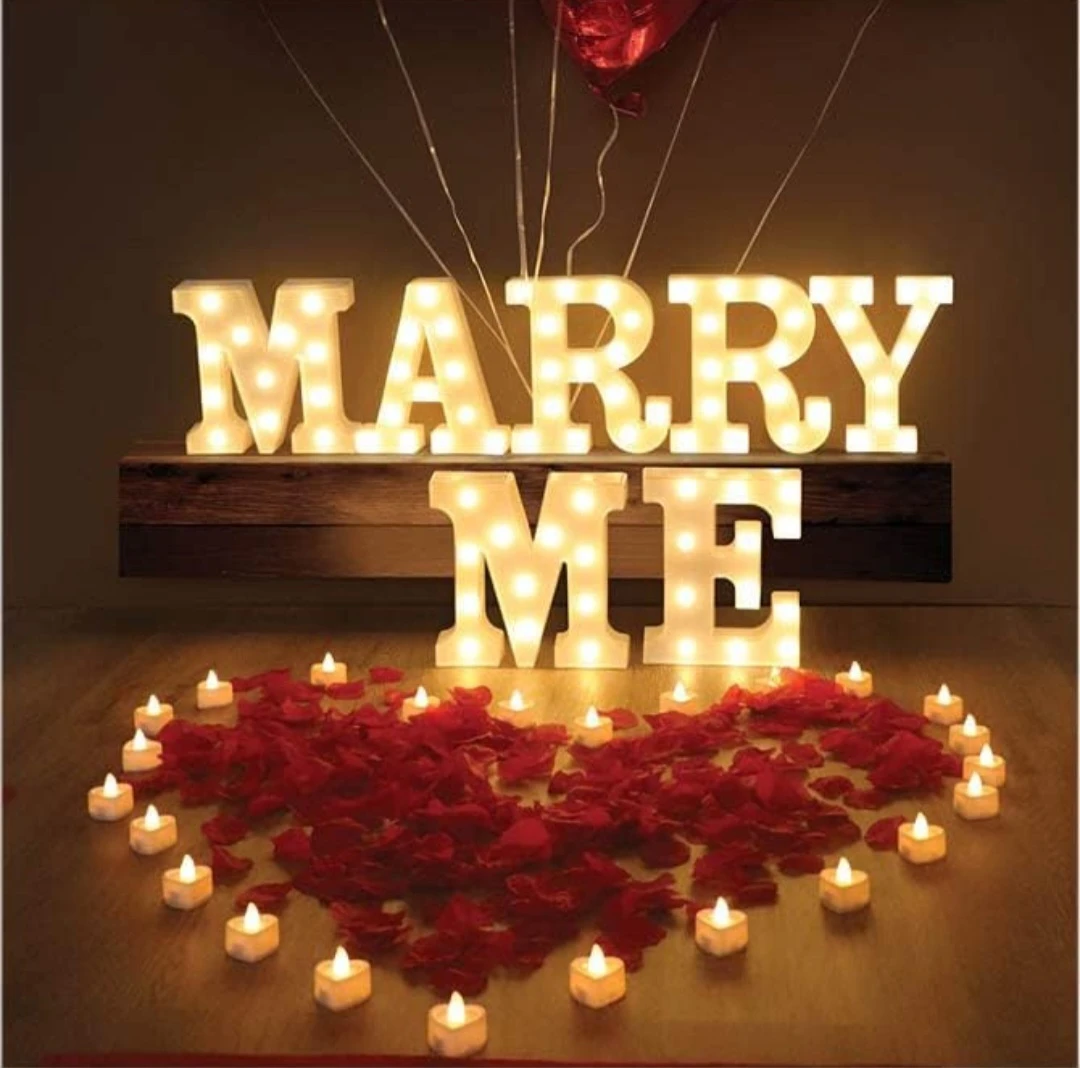 Marry Me Light Up Letters and Romantic Decor Kit - photo 3