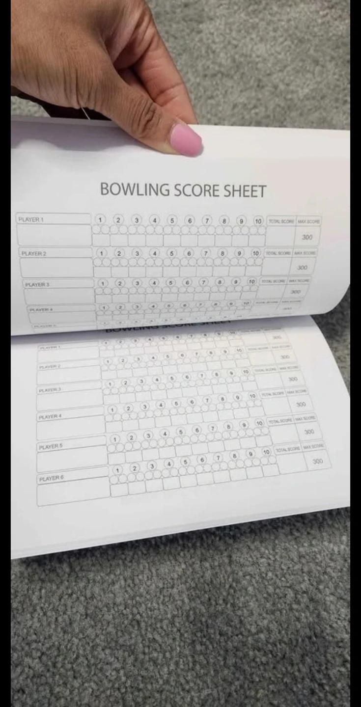 FREE! Bowling Score Book - photo 3