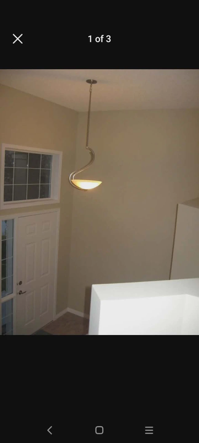 Ceiling light fixture brushed nickel 14" ⚽