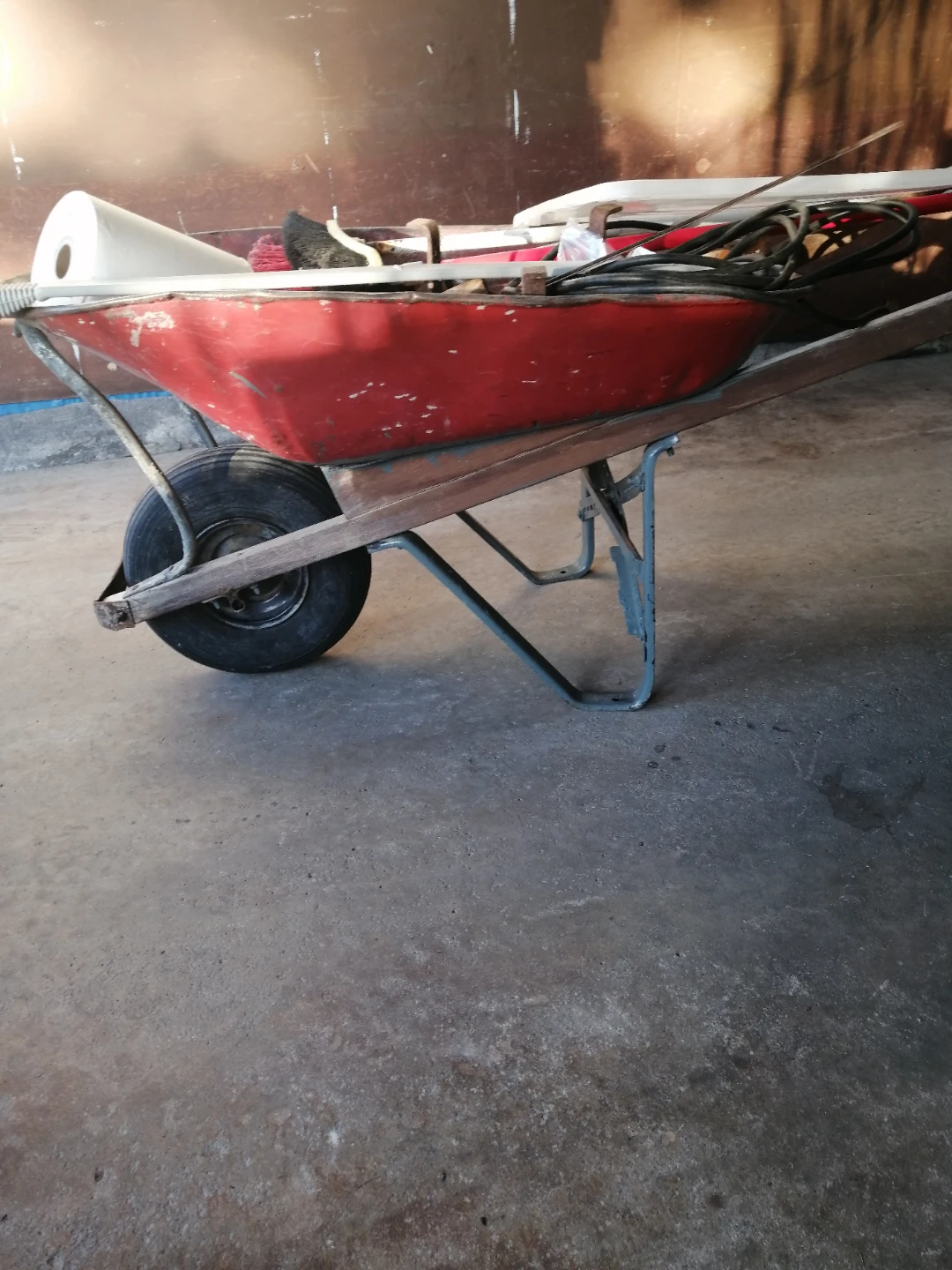 Wheel barrel, $ 20