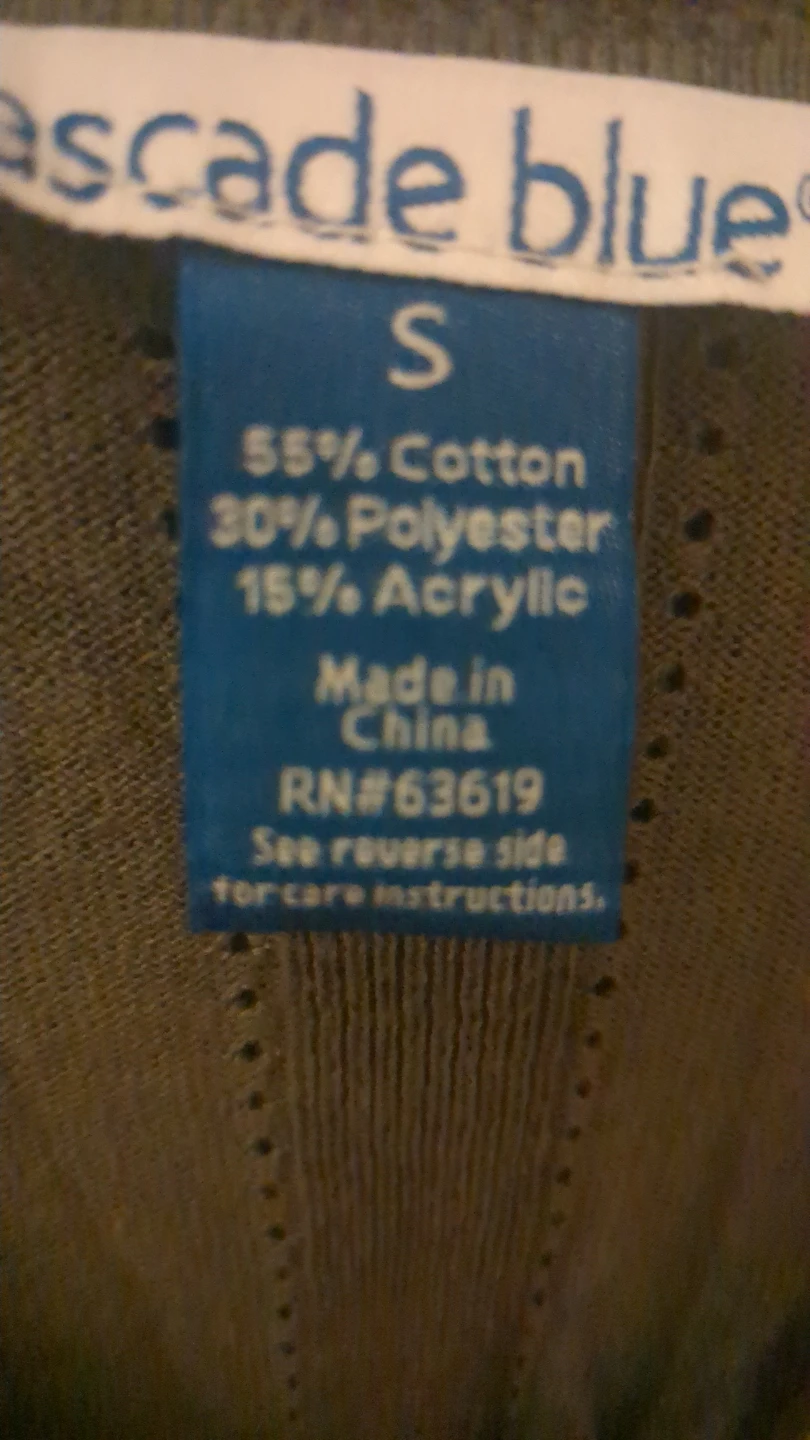 Cascade Blue V-Neck Sweater - Size S - photo 5