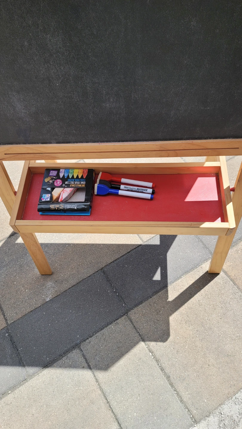 IKEA - Wooden A-Frame Easel with Whiteboard and Chalkboard - photo 3