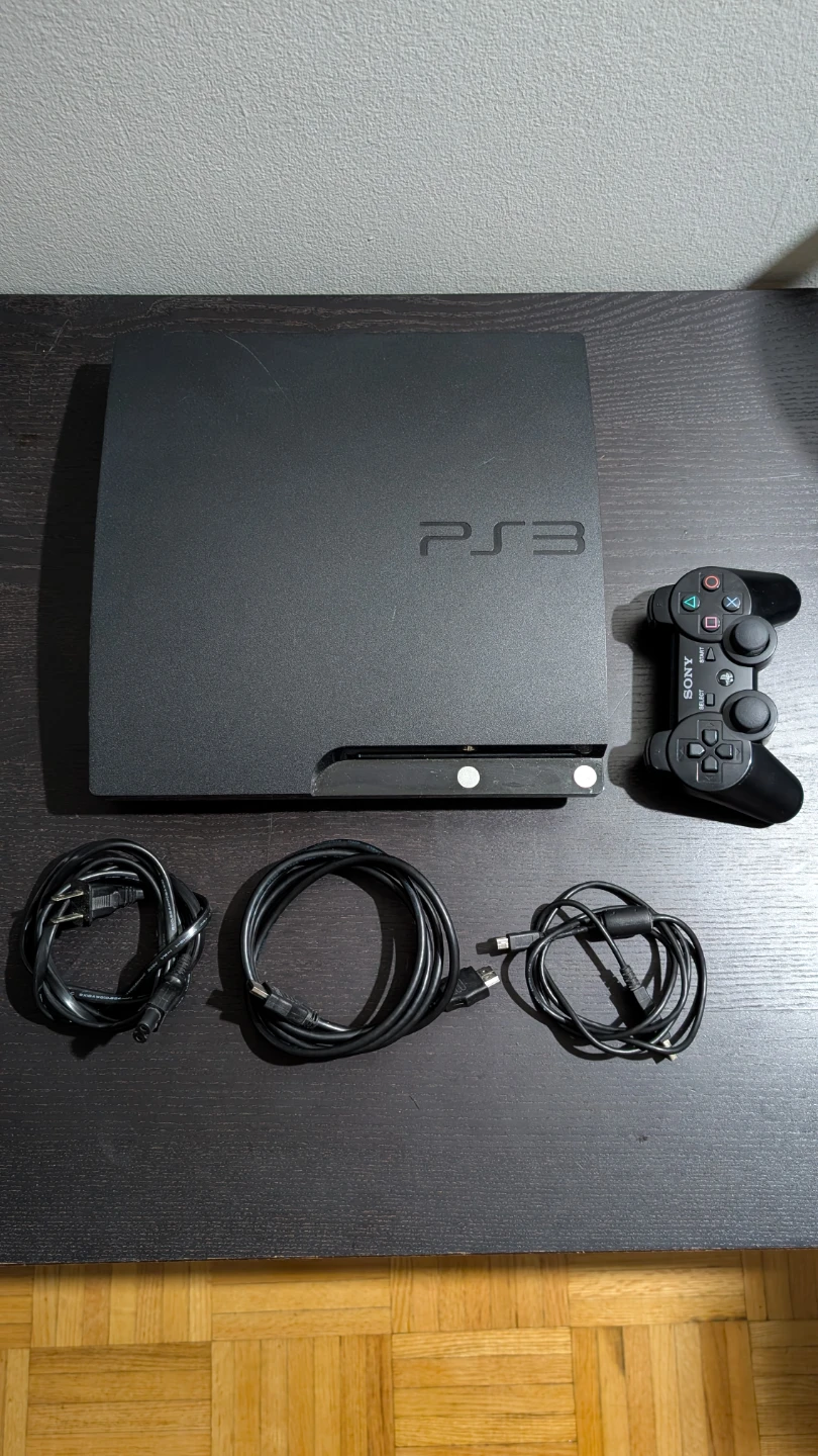 Sony PS3 Slim With Controller & Cords Tested (READ DESC)