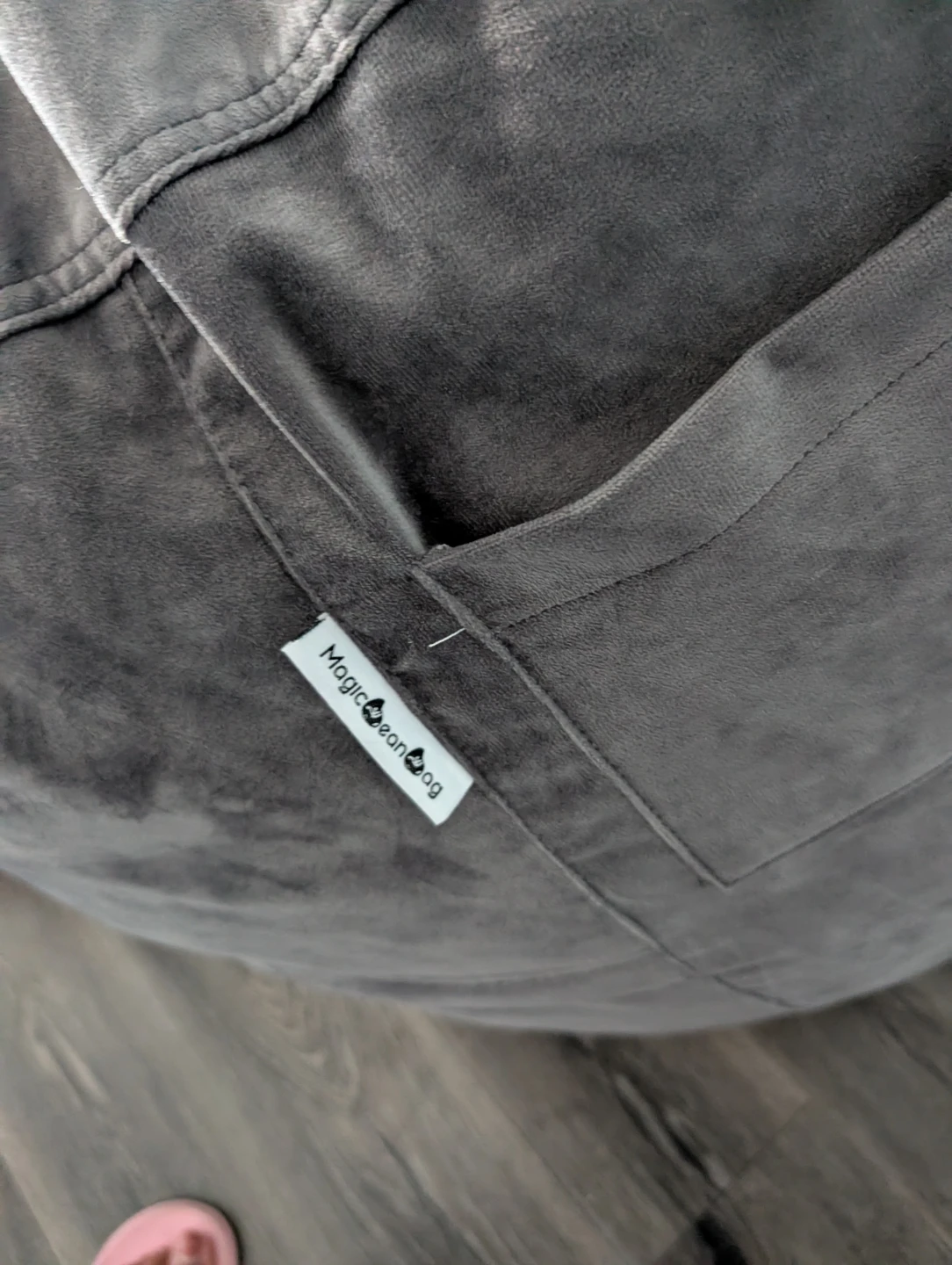 Magic Bean Bag Chair Grey - photo 3